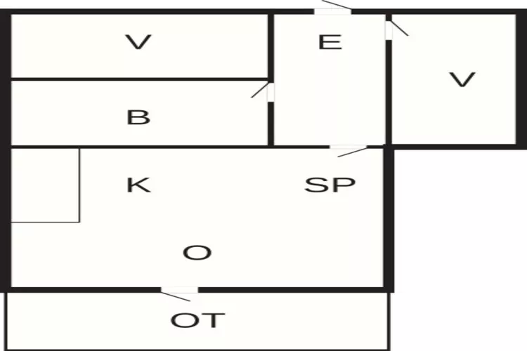 2 persoons vakantie huis in Ringkøbing-Plattegrond