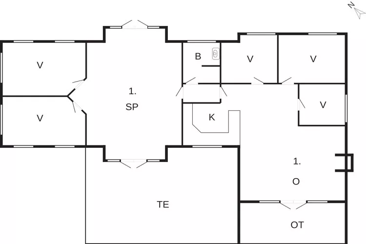 6 persoons vakantie huis in Væggerløse-By Traum-Plattegrond