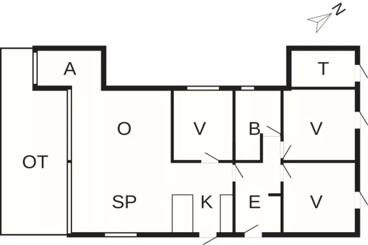 6 persoons vakantie huis in Rønde-By Traum-Plattegrond
