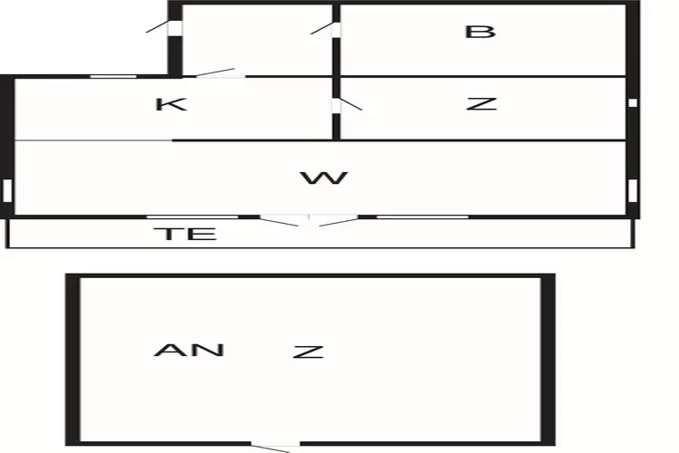 3 persoons vakantie huis in Karrebæksminde-Plattegrond