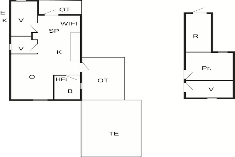 6 persoons vakantie huis in Bjert-By Traum-Plattegrond