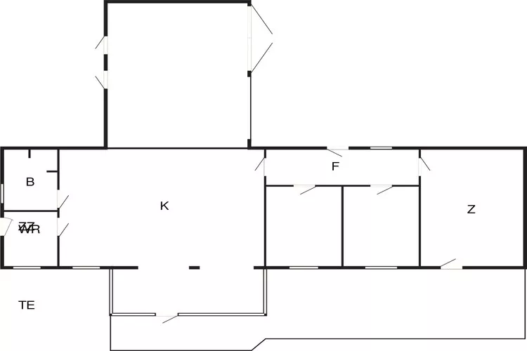 6 persoons vakantie huis in Karrebæksminde-Plattegrond
