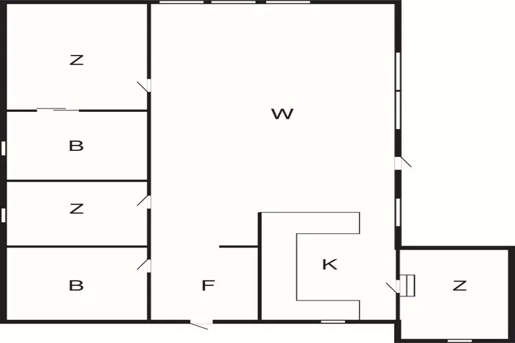6 persoons vakantie huis in Hjørring-Plattegrond