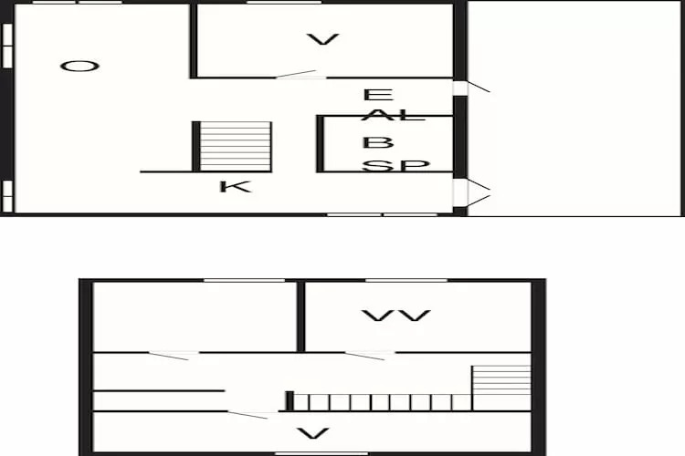 Ruim vakantiehuis in Göteborg-Plattegrond