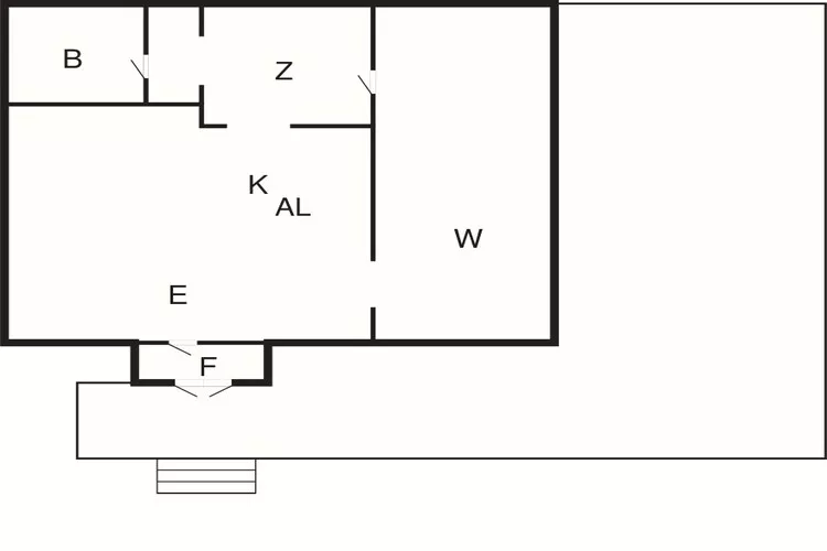 Idyllisch uitje met privéstrand-Plattegrond