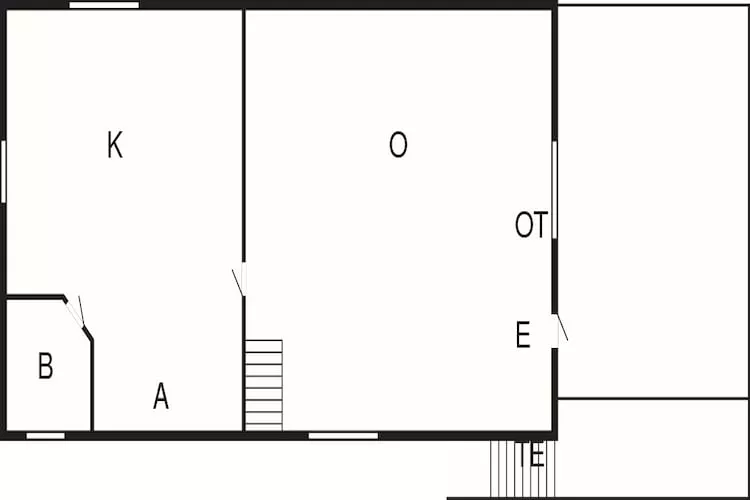 5 persoons vakantie huis in Ydre-Plattegrond