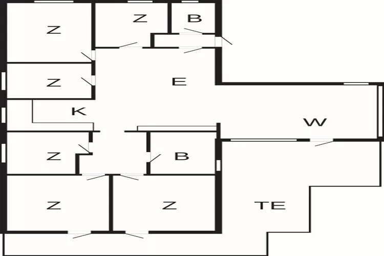 7 room,2 bathrooms-Plattegrond