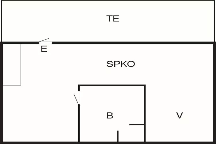 2 pers.Hus-Plattegrond