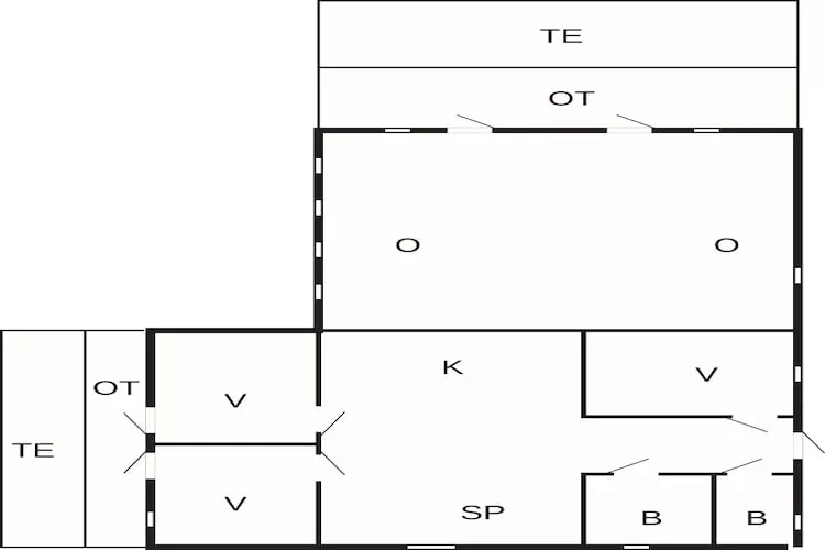 4 sterren vakantie huis in Væggerløse-Plattegrond