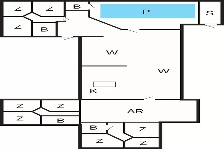 5 sterren vakantie huis in Vejers Strand-Plattegrond