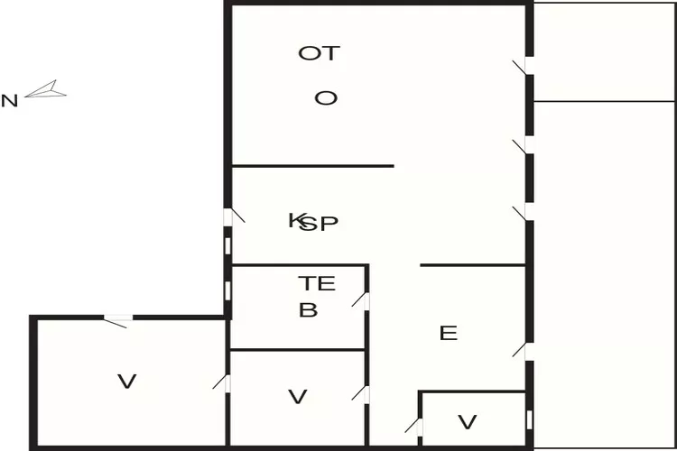 6 Personen vakantie huis in Rødby-Plattegrond