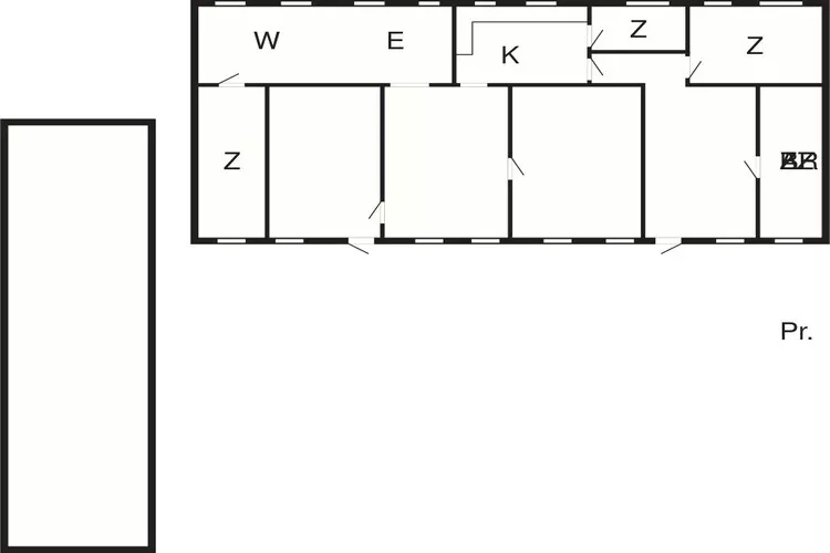 8 Personen vakantie huis in Roslev-Plattegrond