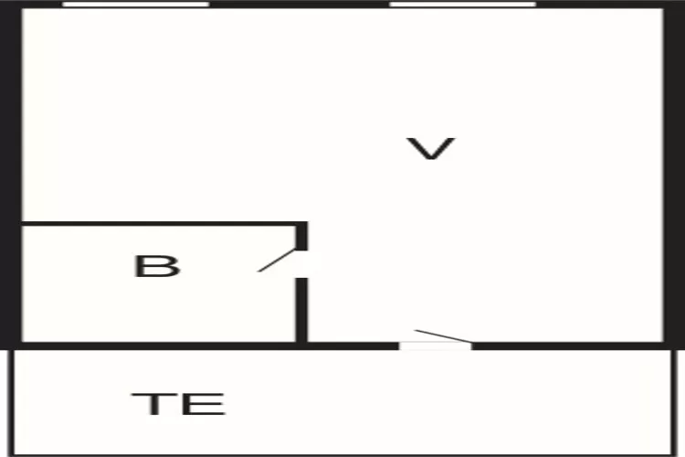 4 personers værelse 20m²-Plattegrond