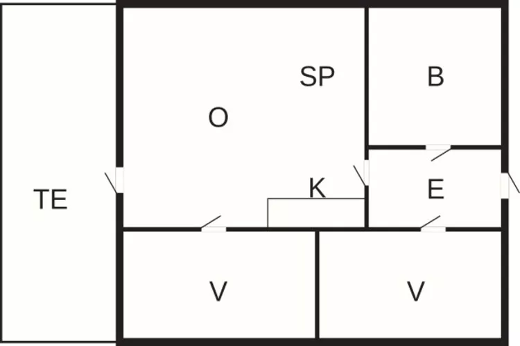 4+1 pers.Hus-Plattegrond