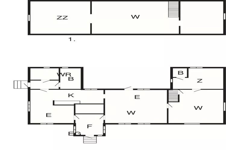 Vakantiehuis met 3 slaapkamers en sauna-Plattegrond