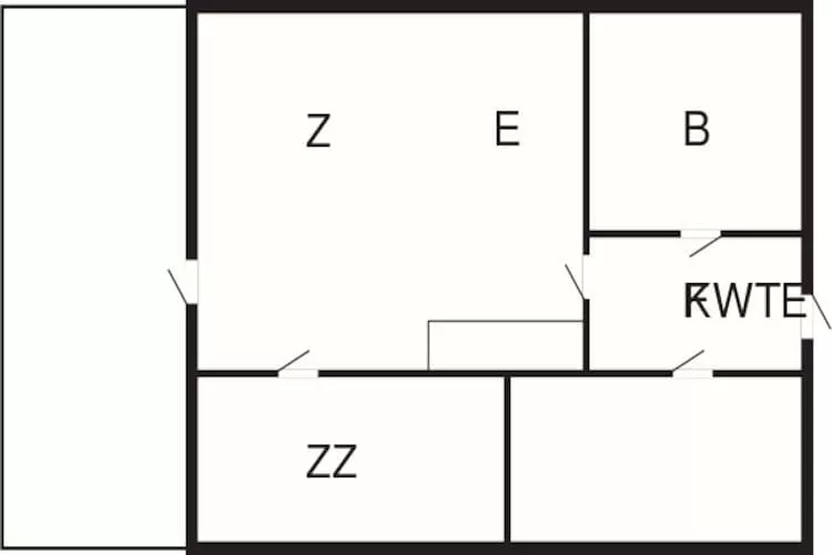 4-6 pers.Hus-Plattegrond