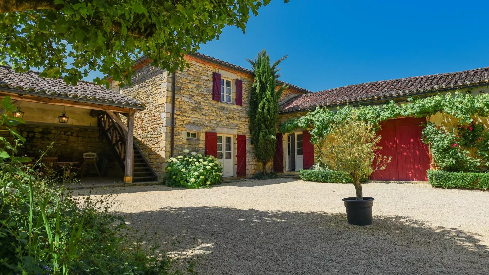 Domaine Saint Martin le Redon-Buitenkant zomer