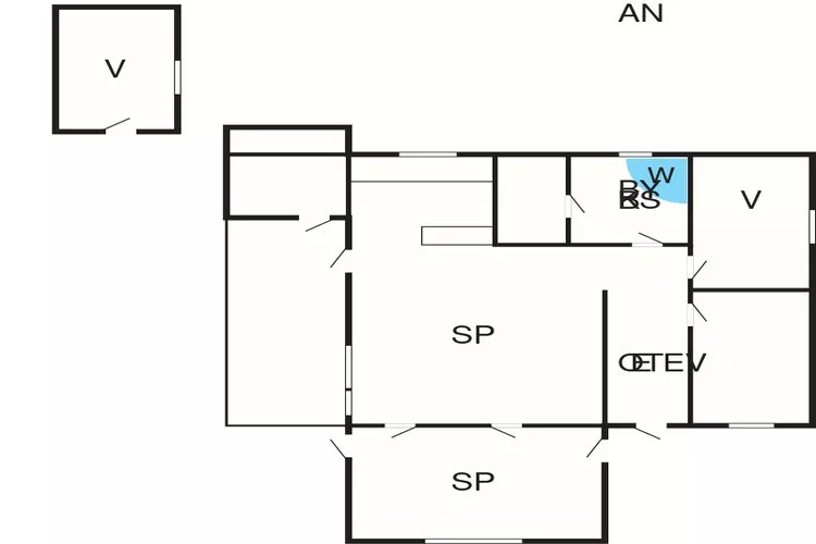 Sereen toevluchtsoord in Lyngsbaek-By Traum-Plattegrond