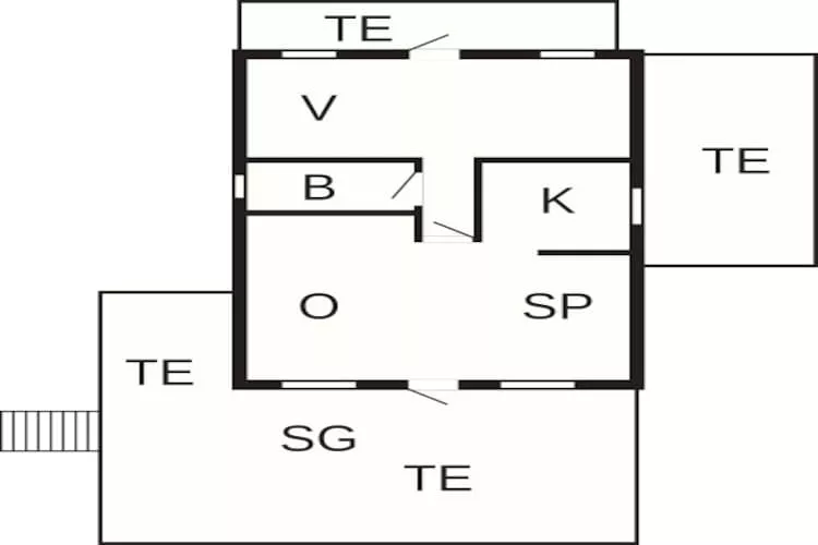 Moderne kusttoevlucht in Eno-By Traum-Plattegrond