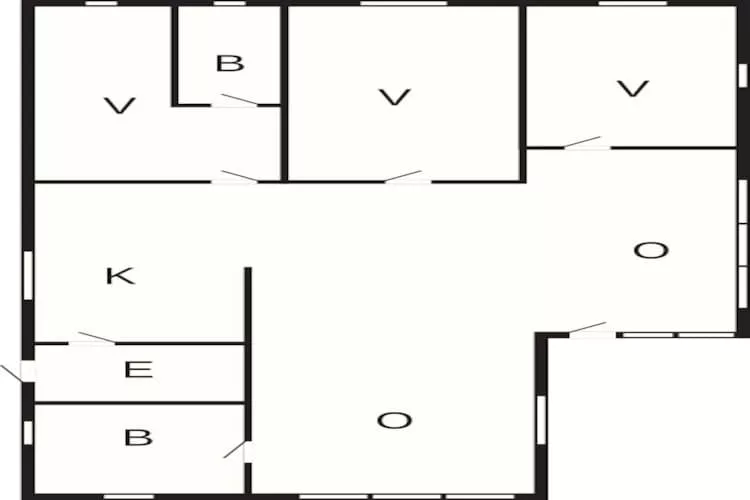 6 persoons vakantie huis in Hurup Thy-Plattegrond