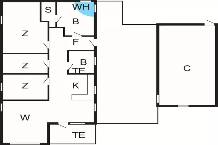 6 persoons vakantie huis in Løkken-Plattegrond