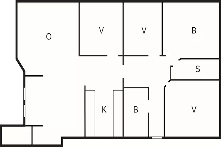 6 persoons vakantie huis in Tarm-Plattegrond