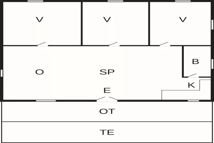 6 persoons vakantie huis in Fårvang-Plattegrond
