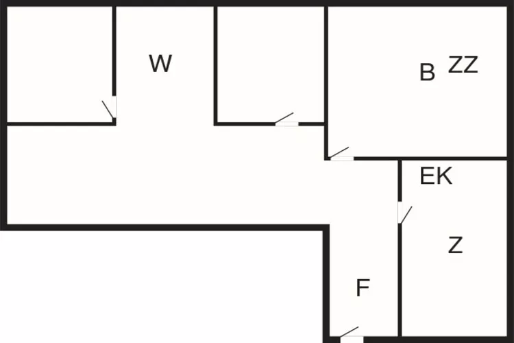 Gezellige Zeezijde Cottage-By Traum-Plattegrond