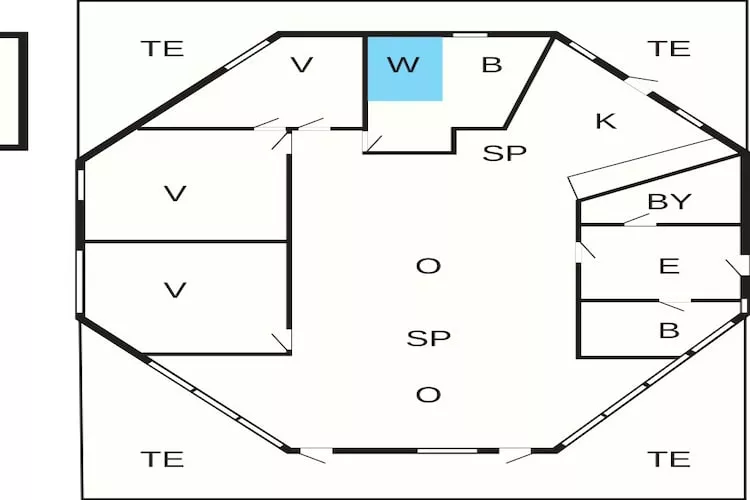8 persoons vakantie huis in Læsø-Plattegrond