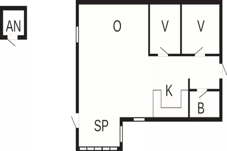 5 persoons vakantie huis in Højslev-Plattegrond