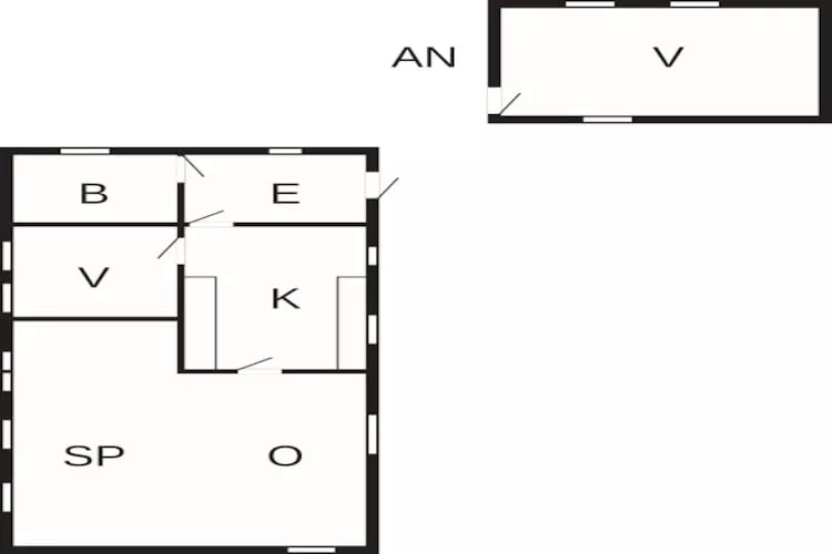 5 persoons vakantie huis in Bogø By-Plattegrond