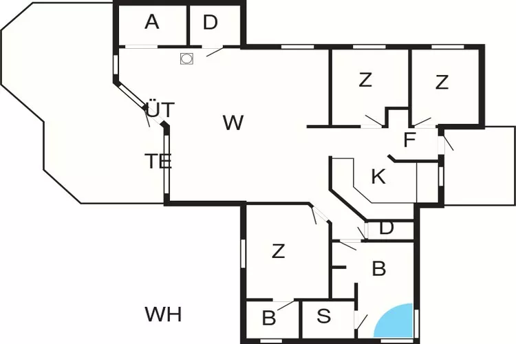 Strandgeluk in Kelstrup -- By Traum Ferienwohnungen-Plattegrond