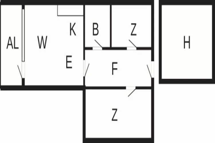 3½ room,1 st floor-Plattegrond