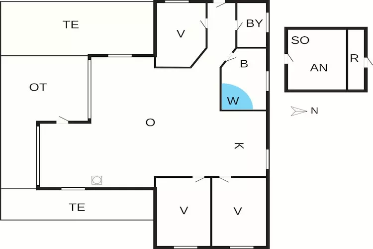 6 persoons vakantie huis in Haderslev-By Traum-Plattegrond