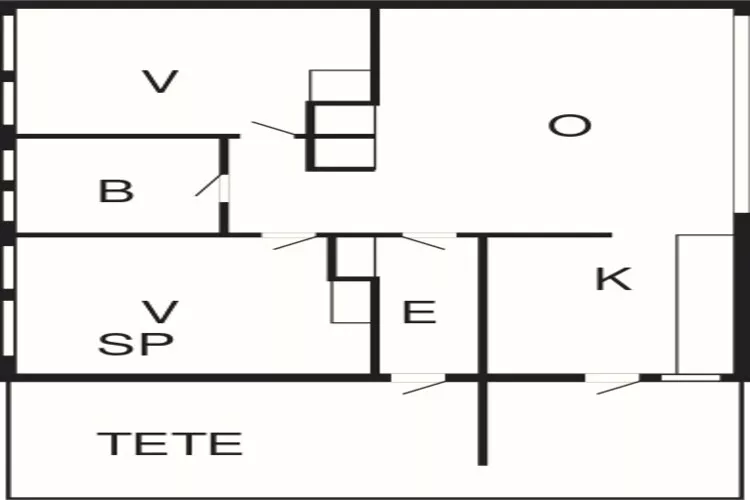 3 room w/seaview,House-Plattegrond