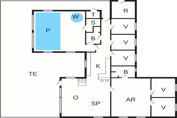 Luxe zwembadvilla bij zee -- By Traum Ferienwohnungen-Plattegrond