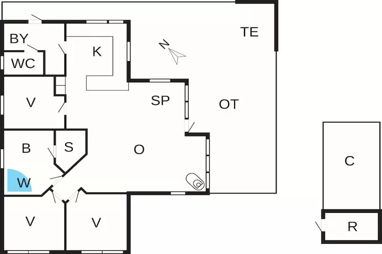 8 persoons vakantie huis in Harboøre-By Traum-Plattegrond