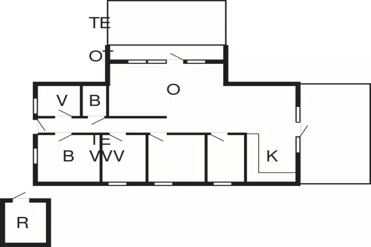 8 persoons vakantie huis in Blåvand-Plattegrond