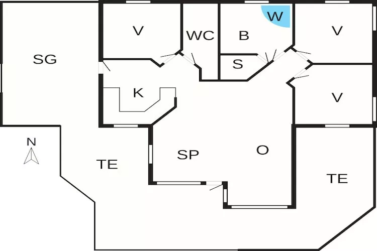 Luxe toevluchtsoord in Bork Havn -- By Traum Ferienwohnungen-Plattegrond