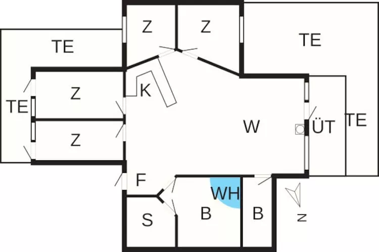 8 persoons vakantie huis in Børkop-By Traum-Plattegrond