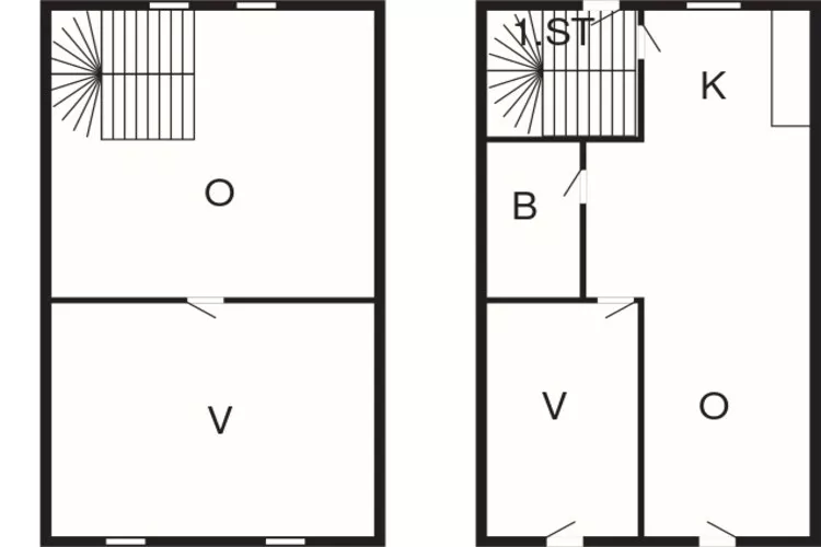 3 room,attached house-Plattegrond
