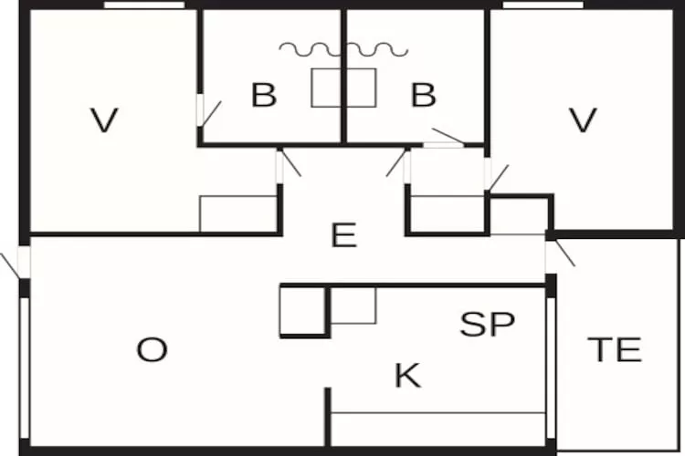 C-3 room,2 bathrooms-Plattegrond