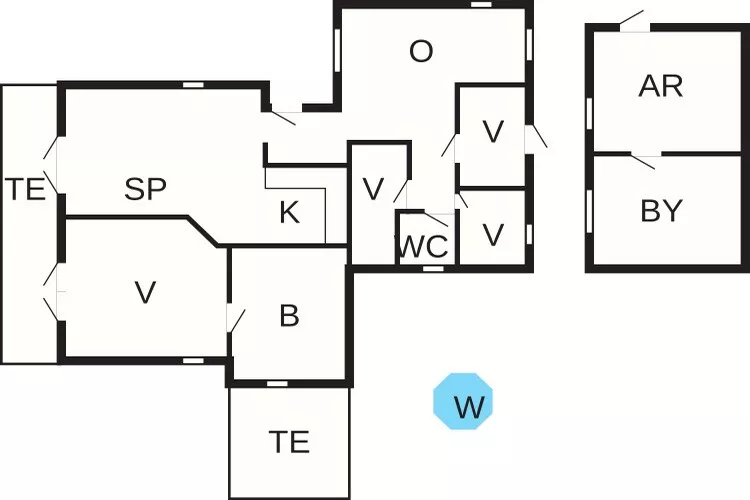 6 persoons vakantie huis in Ebeltoft-By Traum-Plattegrond