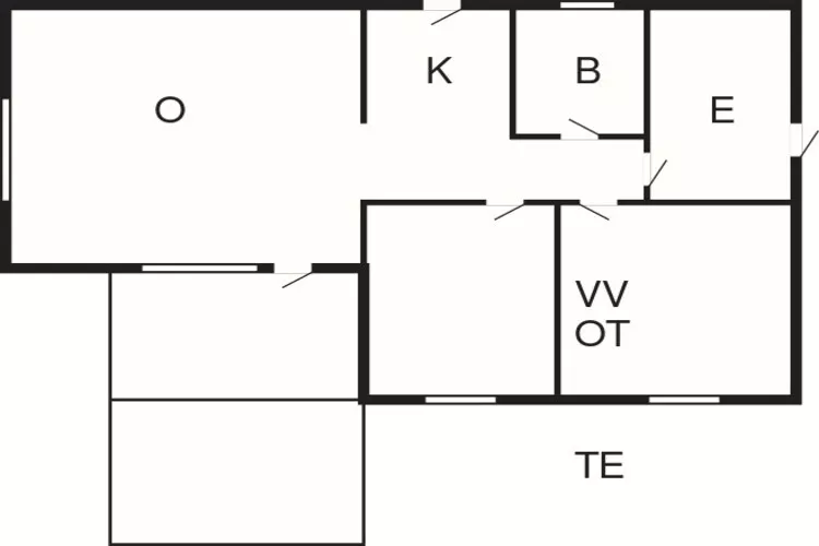 4 persoons vakantie huis in Aakirkeby-By Traum-Plattegrond