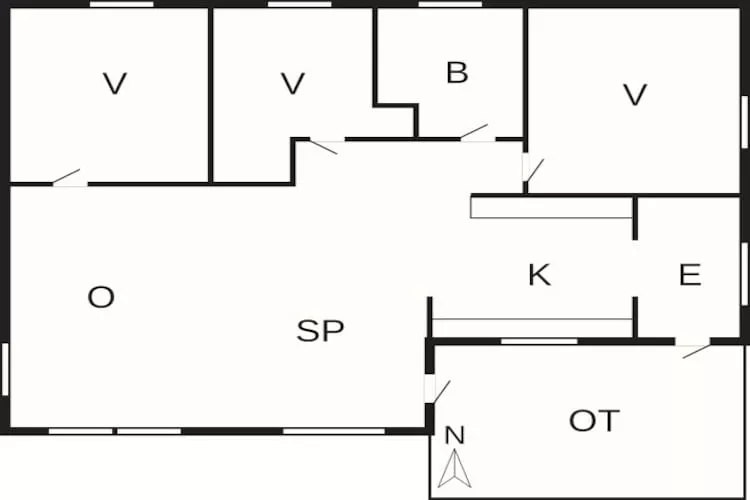 6 persoons vakantie huis in Højby-By Traum-Plattegrond