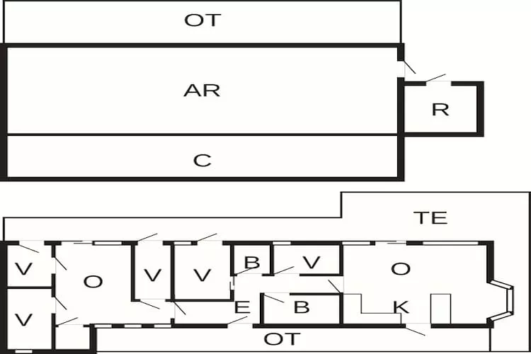 10 persoons vakantie huis in Ry-By Traum-Plattegrond
