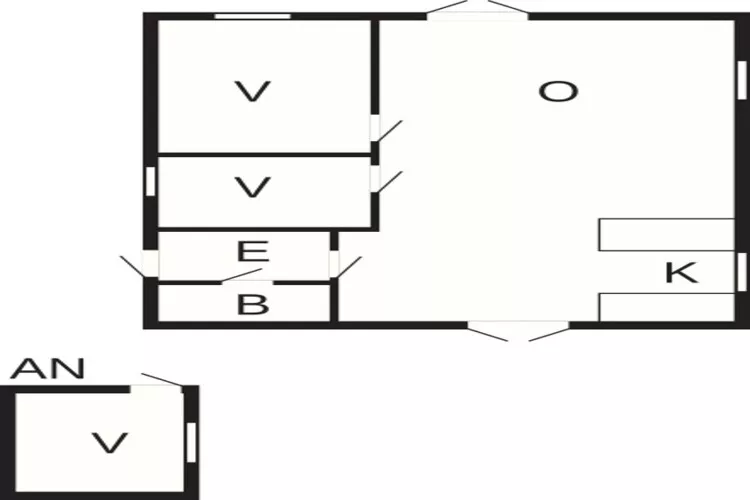 Rustig strandverblijf - Door Traum-Plattegrond