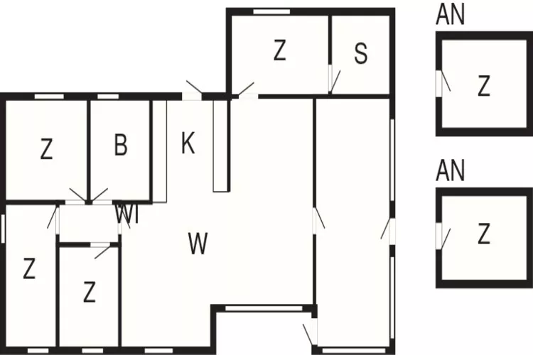 10 persoons vakantie huis in Højslev-By Traum-Plattegrond