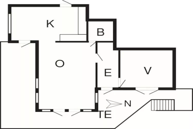 4 persoons vakantie huis in Børkop-Plattegrond