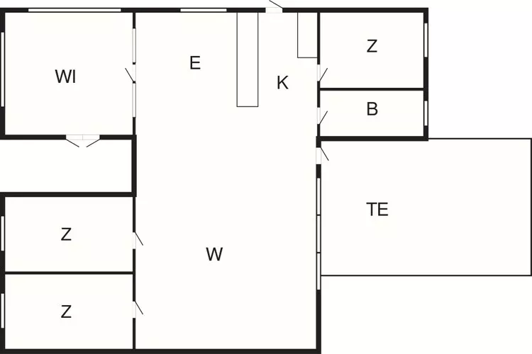 Rustige strand retraite -- By Traum Ferienwohnungen-Plattegrond